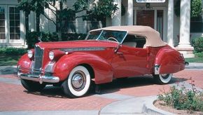 Howard Darrin's Victoria, after receiving Packard's blessing, was built on a 1940 One Eighty chassis. See more pictures of Packard cars.