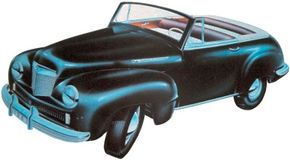 1940s Willys 6/66 concept car full view.