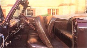 1941 Ford Super DeLuxe convertible interior