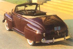 The 1941 Ford convertible came only as a Super DeLuxe.