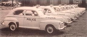 Many early postwar Fords were sent to fleets, such as police departments.