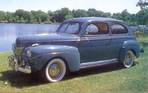 Ford's Super DeLuxe years began with the 1941 model. The popular Tudor sedan listed at $818. See more classic car pictures.