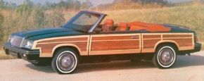 The front-drive LeBaron convertible featured a spacious rear seat area.