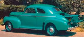 The bed of the 1941 Chevrolet Series AG CoupePickup could be replaced by a regular trunklid,converting the vehicle to a conventional coupe.
