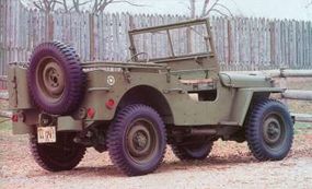 The Ford jeep got the lowest scores in Army road tests.
