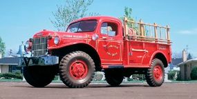 This 1948 Dodge Power Wagon was made a fire truck.