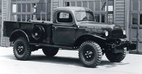 The 1946 Dodge Power Wagon debuted with the same 1939-vintage cab found on other Dodge trucks.