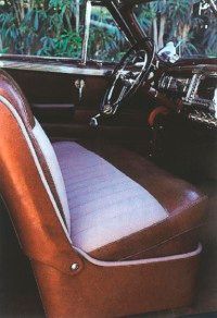 Chrysler President David A. Wallace, the original owner, changed the interior to Tolex in 1946.
