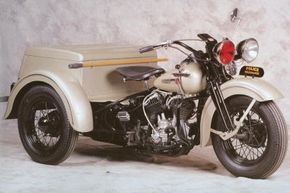 The 1947 Harley-Davidson Servi-Car was designed for use by mechanics. See more motorcycle pictures.