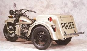 Harley-Davidson Servi-Cars were often used by police departments to help with parking enforcement.