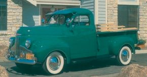Studebaker returned to true-truck production in 1941 with a clever design that survived after the war in the form of the 1947 Studebaker M-5 Coupe Express pictured here. See more classic truck pictures.