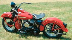 The 1948 Harley-Davidson WL was powered bythe reliable, understressed Forty-Five engine.See more motorcycle pictures.