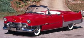 Sales of the popular Eldorado climbed during the 1950s. The 1954 Cadillac Eldorado convertible is shown here.