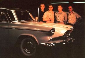 1950s Willys concept cars side view.