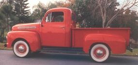 A revised 239-cubic-inch flathead V-8 boosted the 1951 Ford pickup's output by 10 horsepower, to 110.