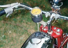 The Pacemaker's chrome fuel tank andspeedometer gave the bike a flashy look.
