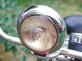 Accessories for the Pacemaker included a chrome headlight and taillight.