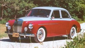 Gerald Palmer's Italian-influenced exterior design wasquite a departure for an MG, but the Magnette's radiatorgrille left no doubt about its parentage.