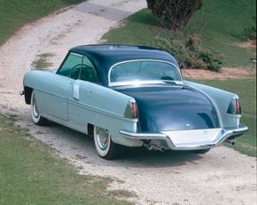 The 1953 Paxton Phoenix Convertible Coupesported aclever  power-retractable top.See more pictures of classic cars.