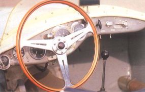 The cockpit of this OSCA racer was designed for pure performance.