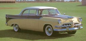The 1956 Dodge D-500 sported modest fins and revised two-toning.