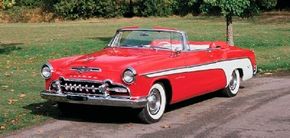 Only 625 1955 DeSoto Firedome convertibles were made for the year. See more classic car pictures.