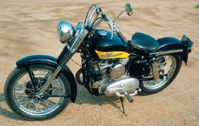 The K series replaced the aging WL and was the first street HarleY with a rear suspension.