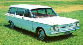 1960-1964 Chevrolet Corvair Monza station wagon full view.