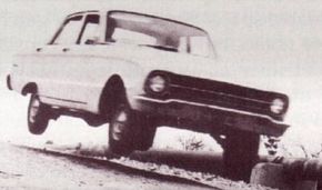 Before Ford Australia had its own private test circuit,the trials necessary to adapt the Falcon to localconditions had to be carried out on public roads.