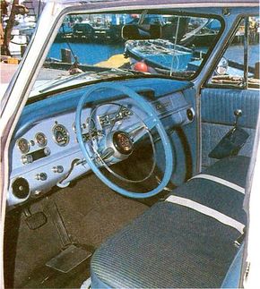 Checker did not focus on luxury. The interior of this 1965 Checker is quite spartan for the period.