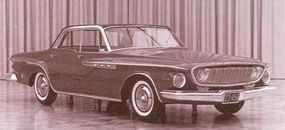 This more-symmetrical 1962 Dodge S-series mockup wears near final styling, though the bright side trim was dropped for production versions.