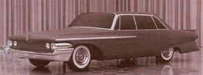This rejected clay model from Don Kopka proposes a rather conservative direction for the 1962 DeSoto.