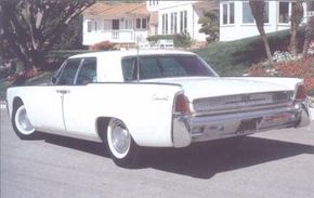 The 1961 Lincoln Continental rode a 123-inch wheelbase, eight inches shorter than its 1958-1960 predecessors.