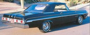 The 1964 Polara 500 option cost $170, bringing the starting price of a convertible so equipped to $3,227.
