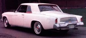 The new Studebaker Gran Turismo Hawk sported 1961 Lincoln-style taillights and a decklid grille. 