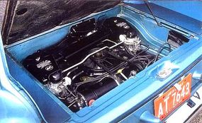 1962 Chevrolet Corvair Monza station wagon engine