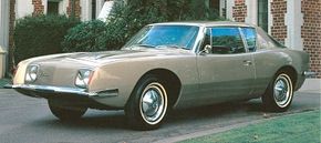 The 1964 Studebaker Avanti was little changed from the '63 version, though it now had square headlight bezels.