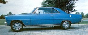 1963-1967 Chevrolet Chevy II Nova SS side view.