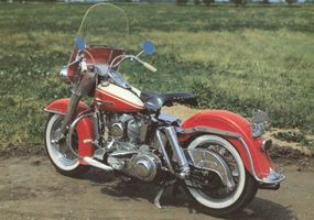 This Harley-Davidson FL Duo-Glide is unusual inthat it lacked a Buddy Seat.