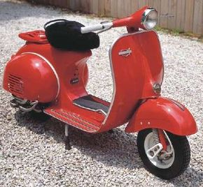 The huge American retailer, Sears, sold the1964 Vespa scooter under its Allstate brand.See more motorcycle pictures.
