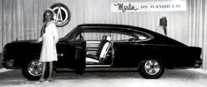 The Black Marlin was the early show car, designed to attract attention to the new nameplate atthe spring 1965 auto shows.
