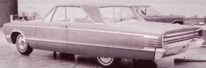 By the start of 1963, the overall look of the 1965 bigDodges was very much in evidence, but the exactlook of the planned flagship hardtopwas still up in the air.