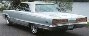 The 1966 Monaco 500's taillights were morepronounced versions of the delta-shaped lampsfirst seen on the 1965 Dodge Monaco. The baseprice of the Monaco 500 rose by about $250over that of its 1965 counterpart.