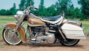 The Electra-Glide's mammoth headlight bezel appeared in 1960, and became a hallowed Harley design feature.