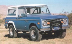This 1972 wagon was built with the Sport package, a collection of bright trim pieces for civilian Broncos.