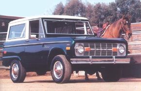 The 1976 Bronco still had the same tiny 92-inch wheelbase as the 1966 original. See more classic truck pictures.
