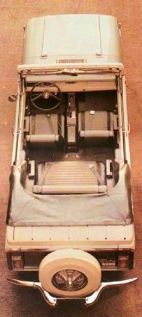 1967-1973 Jeepster Commando interior view.