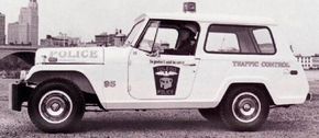 The 1969 Jeepster Station Wagon was used for traffic control in Toledo, Ohio.