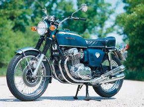 Fast, smooth, affordable, and boasting afour-cylinder engine, the 1969 Honda CB 750was a landmark in motorcycle history.See more motorcycle pictures.