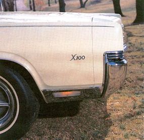 1969 Mercury Marauder X-100 trim detail.